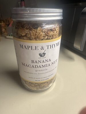 Banana Macadamia Nut Granola