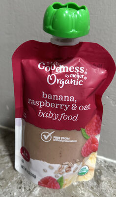 Banana, Raspberry & Oat Baby Food