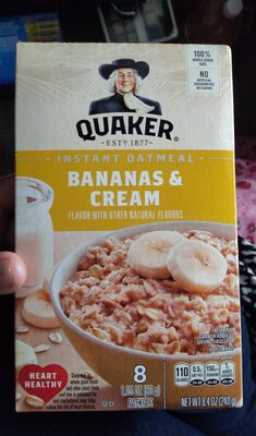 Bananas And Cream Instant Oatmeal