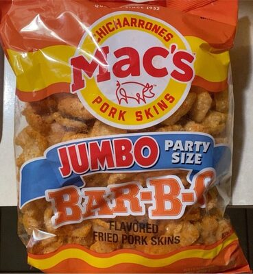 Bar-b-q pork skins