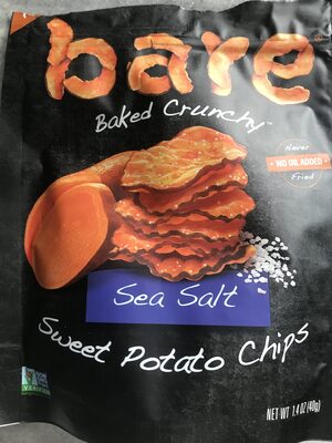 Bare baked crunchy sweet potato chips