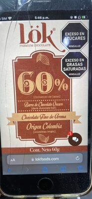 Barra de Chocolate Oscuro