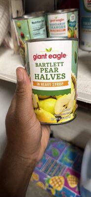 BARTLETT PEAR HALVES IN HEAVY SYRUP