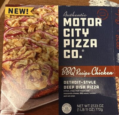 BBQ Recipe Chicken Detroit Style Deep Dish Pizza