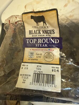 Beef Choice Angus Need Top Round Steak