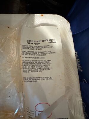 Beef Chuck Steak Carne Asada