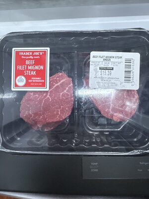 Beef filet mignon steak