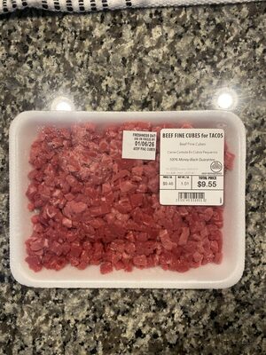 Beef Fine Cubes for Tacos