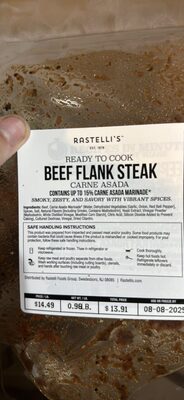 Beef Flank Steak Carne Asada