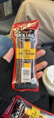 Beef & Mild Cheddar Smoked Beef Stick with Cheddar Cheese