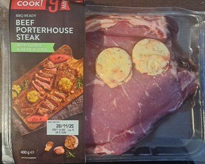 Beef Porterhouse Steak with Garlic & Herb Butter