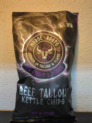 Beef Tallow Kettle Chips - Salt & Pepper