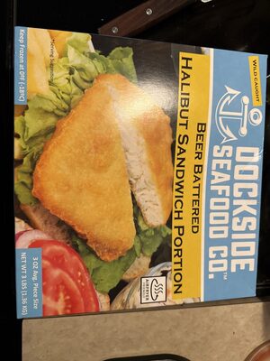 Beer Battered Halibut Sandwich Portion