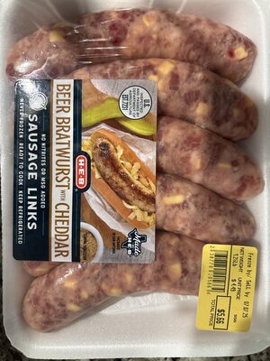 Beer Bratwurst With Cheddar