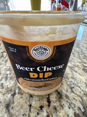 Beer Cheese Dip With Caramelized Onions