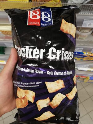 Beigel beigel, cracker crisps, sour creme & onion