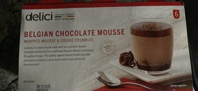 BELGIAN CHOCOLATE MOUSSE WHIPPED MOUSSE & COOKIE CRUMBLES