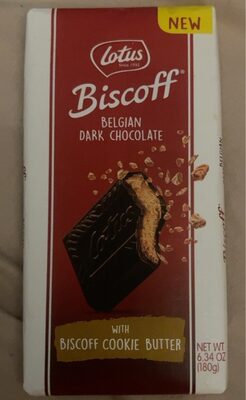 Belgian dark chocolate with cookie butter