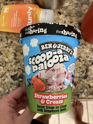 Ben & Jerry’s Strawberries and Cream Ice Cream