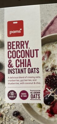 Berry, Coconut & Chia Instant Oats