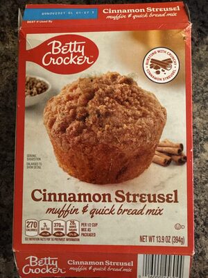Betty Crocker Cinnamon Streusel Muffin and Quick Bread Mix