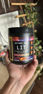 Beyond Raw LIT Clinical-Strength Pre-Workout Strawberry Lemonade