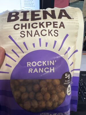 Biena Chickpea Snacks Rockin Ranch