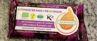 Biosnack de higo con arándanos y pipas de calabaza
