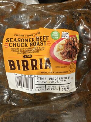 Birria Seasoned Chuck Roast