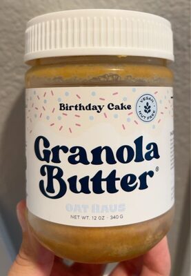 Birthday Cake Granola Butter