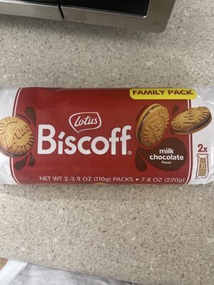 Biscoff Sandwich Cookies w/ Milk Chocolate Cream
