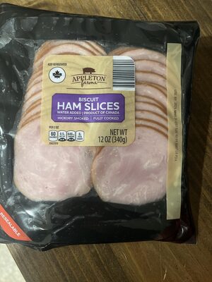 Biscuit ham slices