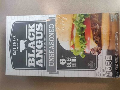 Black Angus Beef Patties, Unseasoned