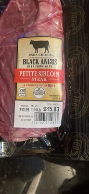 Black Angus Beef Petite SirLoin Steaks
