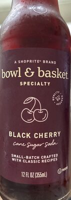 Black Cherry Cane Sugar Soda