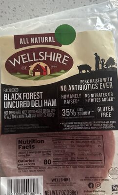 Black forest uncured deli ham