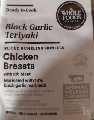 Black Galic Teriyaki Chicken Breasts