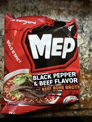Black Pepper And Beef Flavor Ramen
