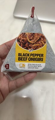 Black Pepper Beef Onigiri