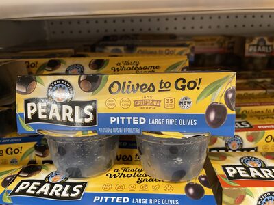 Black pitted large california ripe olives