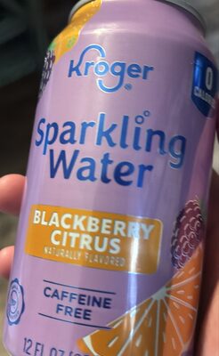 Blackberry citrus sparkling water