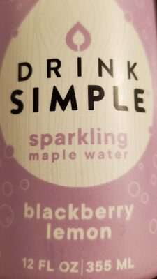 Blackberry Lemon Sparkling Maple Water