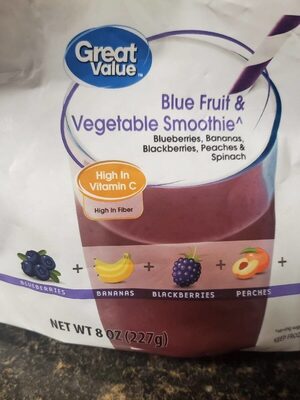 Blue Fruit & Vegetable Smoothie