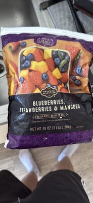 Blueberries, Strawberries & Mangoes