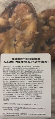 Blueberry Cheesecake Caramelized Croissant