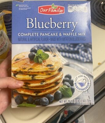 Blueberry complete pancake & waffle mix