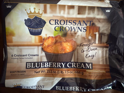Blueberry Cream Frozen Croissant Pastries