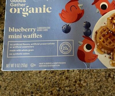 Blueberry mini waffles