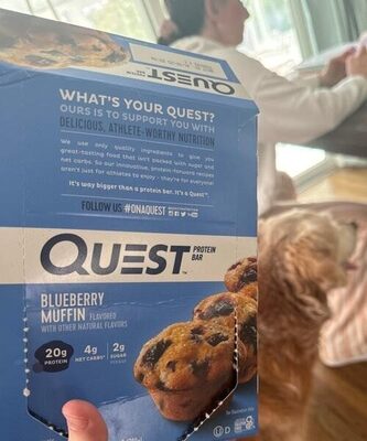 Blueberry muffin protein bar, blueberry muffin