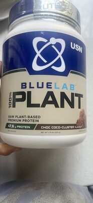 BlueLab Plant Raw Plant-Based Premium Protein Choc Coco-Cluster flavour